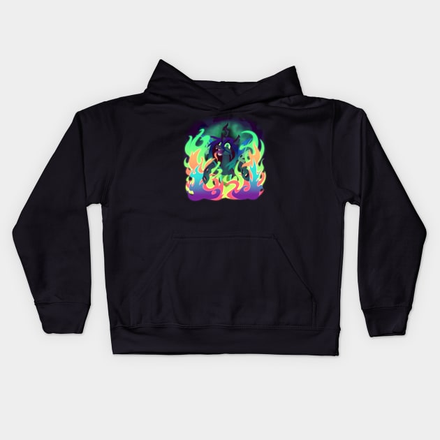 Flames of Love Kids Hoodie by ParadigmPizza